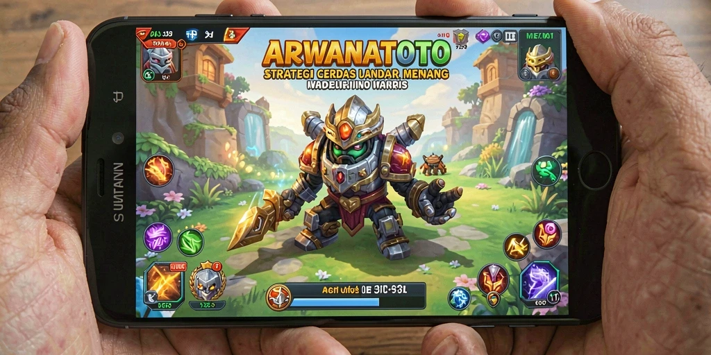 Gameplay dinamis ARWANATOTO dengan strategi mendalam yang menantang.