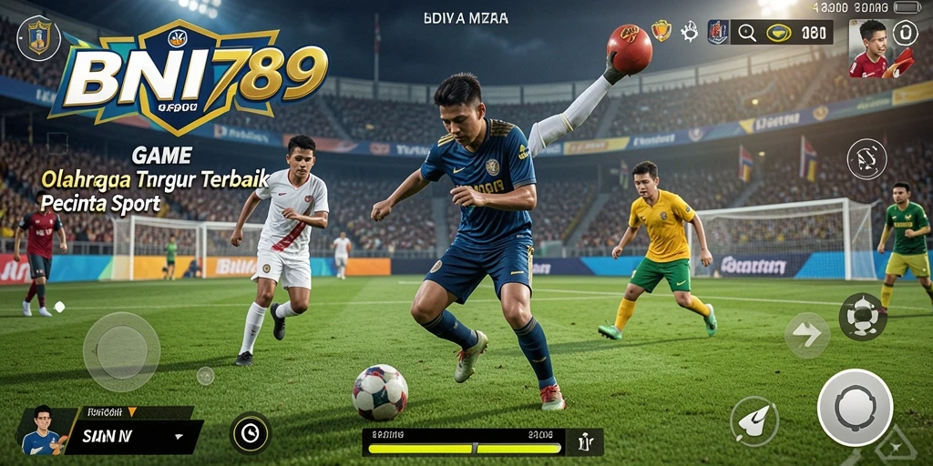 Screenshot gameplay BNI789 menunjukkan keseruan bermain olahraga.