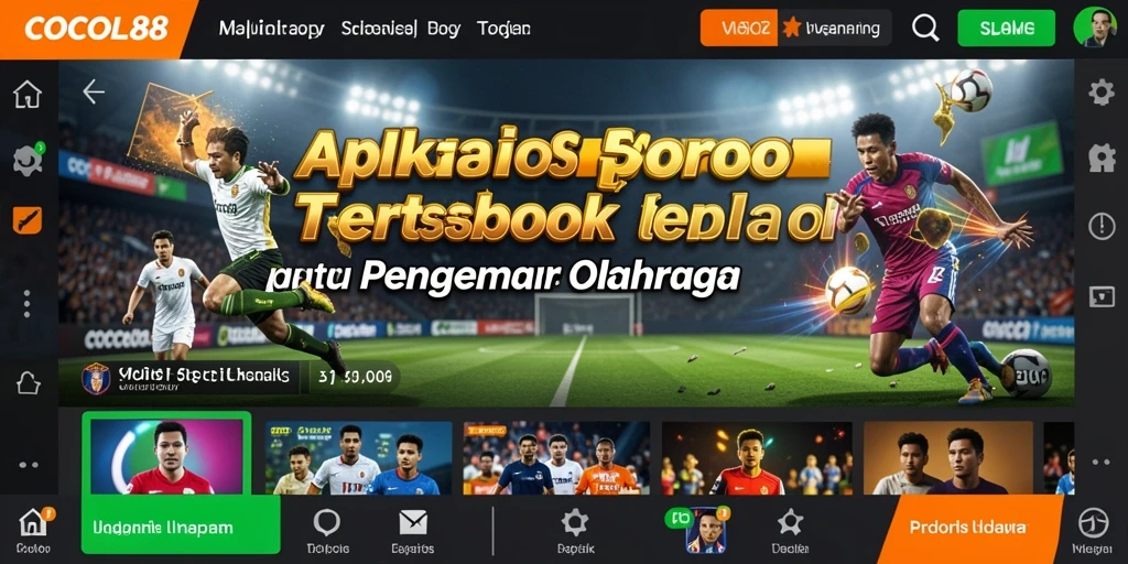 Tampilan antarmuka utama COCOL88 yang menampilkan berbagai opsi taruhan olahraga.