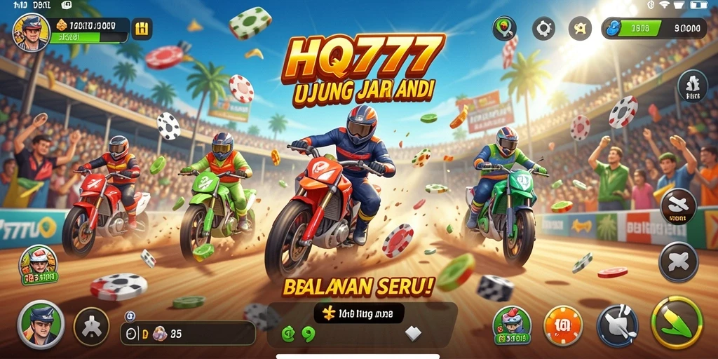 Gameplay seru dalam balapan mobil yang mendebarkan.