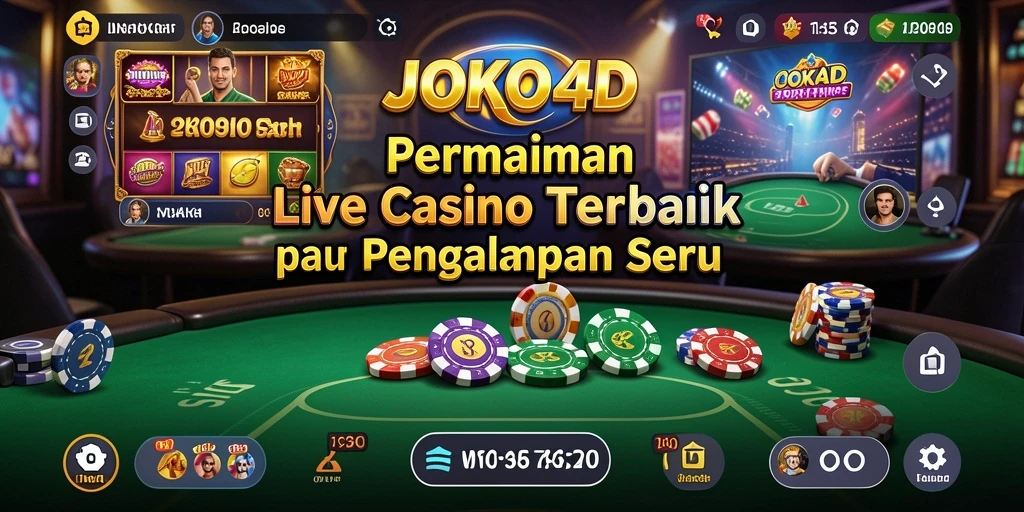 Tampilan gameplay Live Casino yang mendebarkan di JOKO4D.