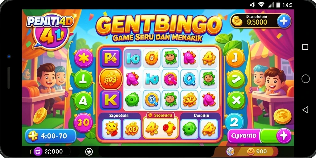 Tampilan gameplay Bingo yang seru dan mengasyikkan di PENITI4D.