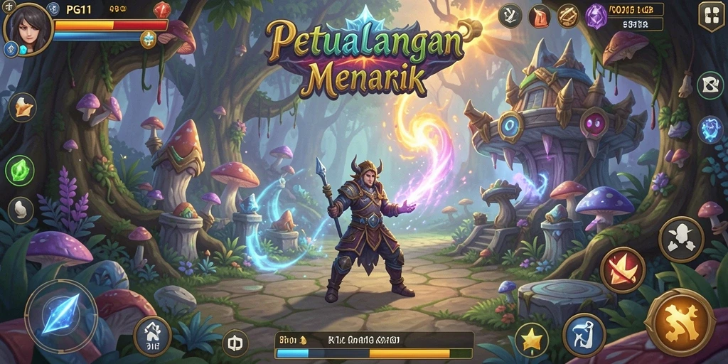 Gameplay PG11 yang menakjubkan dalam dunia petualangan.