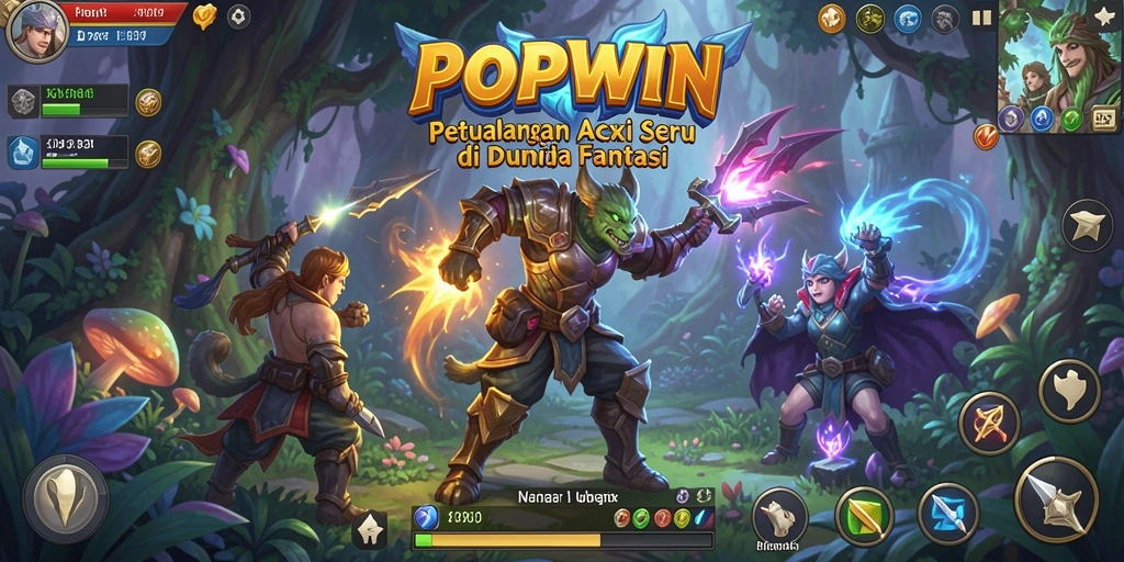 Gameplay seru dengan grafis menawan di POPWIN.
