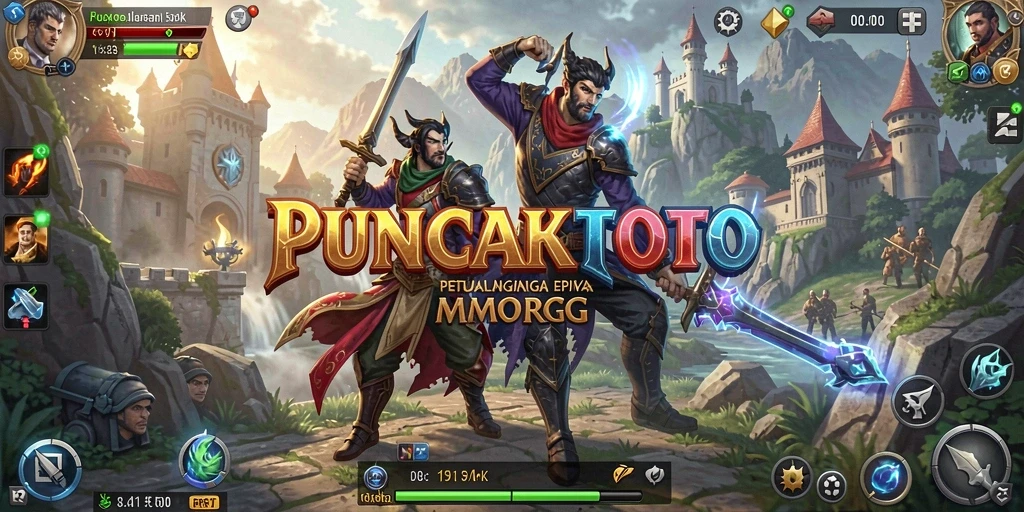 Tampilan gameplay PUNCAKTOTO yang menegangkan dan grafis menawan.