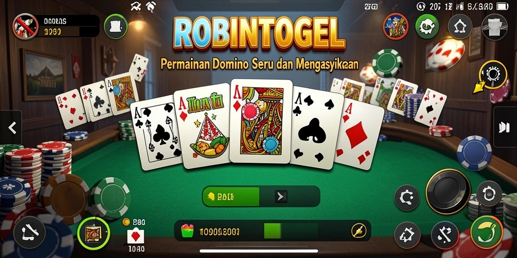 Tampilan screenshot gameplay ROBINTOGEL yang menarik dan dinamis.