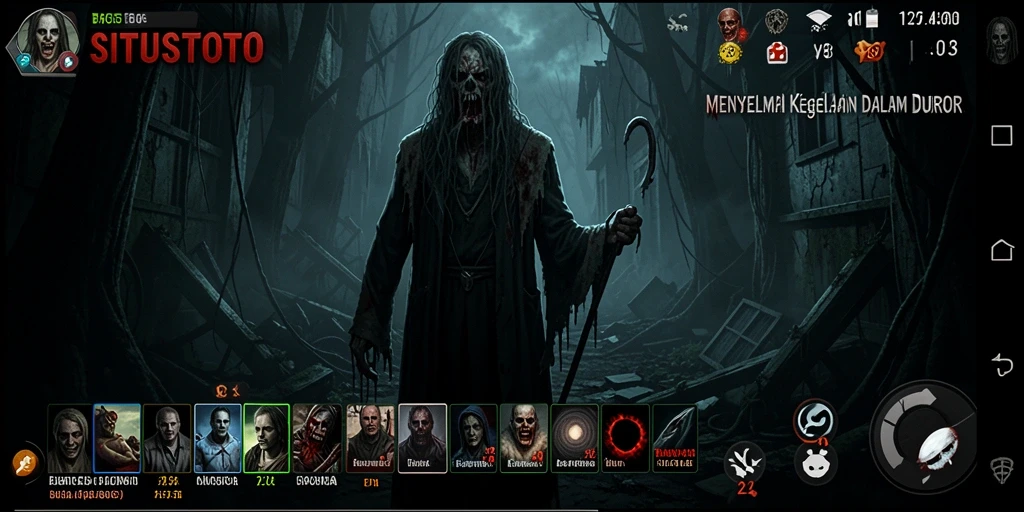 Tampilan gameplay SITUSTOTO yang menakutkan dan penuh ketegangan.